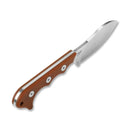 QSP Knife Neckmuk Neck Fixed Knife 2.88" D2 Tool Steel Blade Brown Linen Micarta Handle 125E -QSP Knife - Survivor Hand Precision Knives & Outdoor Gear Store