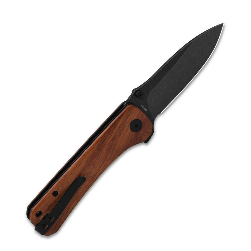 QSP Knife Hawk Folding Knife 3.25" Sandvik 14C28N Steel Blade Mkuruti Wood Handle 131O2 -QSP Knife - Survivor Hand Precision Knives & Outdoor Gear Store