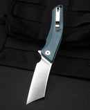 Bestech Knives Cubis Folding Knife 3.13" D2 Tool Steel Blade Blue Canvas Micarta Handle KG42C -Bestech Knives - Survivor Hand Precision Knives & Outdoor Gear Store