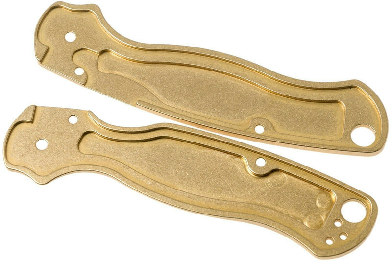 Flytanium PM2 Lotus Scales Uses Hardware From Stock Knife Brass Construction 801 -Flytanium - Survivor Hand Precision Knives & Outdoor Gear Store