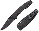 SOG Salute Mini Black Oxide Folding Knife 3.12" 8Cr13MoV Steel Blade G10 Handle FF1101CP -SOG - Survivor Hand Precision Knives & Outdoor Gear Store