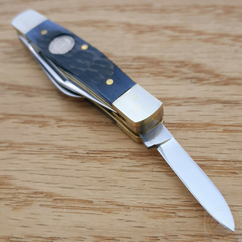 Frost Cutlery Baby Diamond Pocket Knife Stainless Steel Blades Blue Jigged Bone Handle 14632BJB -Frost Cutlery - Survivor Hand Precision Knives & Outdoor Gear Store