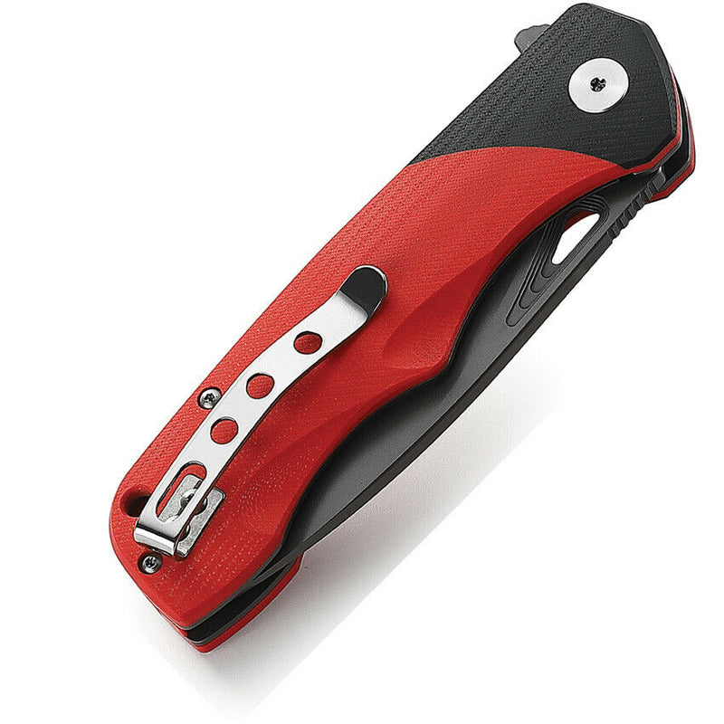 Bestech Knives Airstream Folding Knife 3.75" D2 Tool Steel Blade Black And Red G10 Handle KG47D -Bestech Knives - Survivor Hand Precision Knives & Outdoor Gear Store