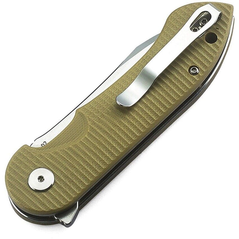 Bestech Torpedo Linerlock Folding Knife 3" D2 Tool Steel Blade Beige G10 Handle G17B1 -Bestech Knives - Survivor Hand Precision Knives & Outdoor Gear Store