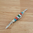 Rough Ryder Congress Pocket Knife Stainless Steel Blades Turquoise/MOP/Stone Handle 2405 -Rough Ryder - Survivor Hand Precision Knives & Outdoor Gear Store