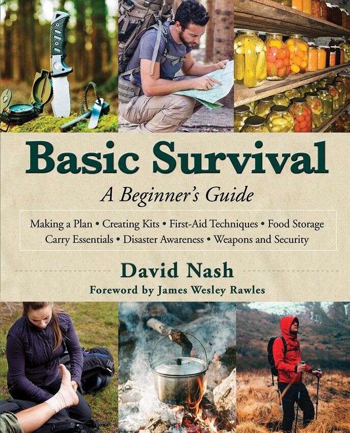 Basic Survival Beginners Guide Book Planning Kits Food Storage Disaster Weapons 390 -Books - Survivor Hand Precision Knives & Outdoor Gear Store