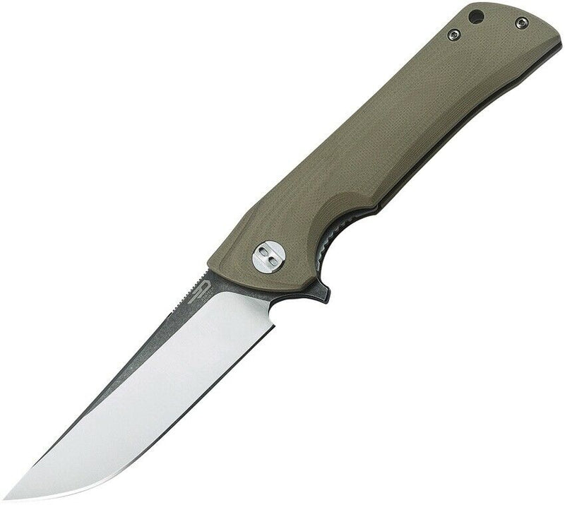 Bestech Knives Paladin Folding Knife 3.75" D2 Tool Steel Blade Beige G10 Handle G13B2 -Bestech Knives - Survivor Hand Precision Knives & Outdoor Gear Store