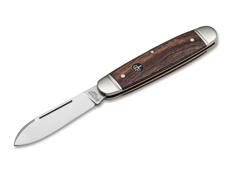 Boker Gentleman's Club Folding Knife Bohler N690 Steel Blade Brown Ironwood Handle 110909 -Boker - Survivor Hand Precision Knives & Outdoor Gear Store