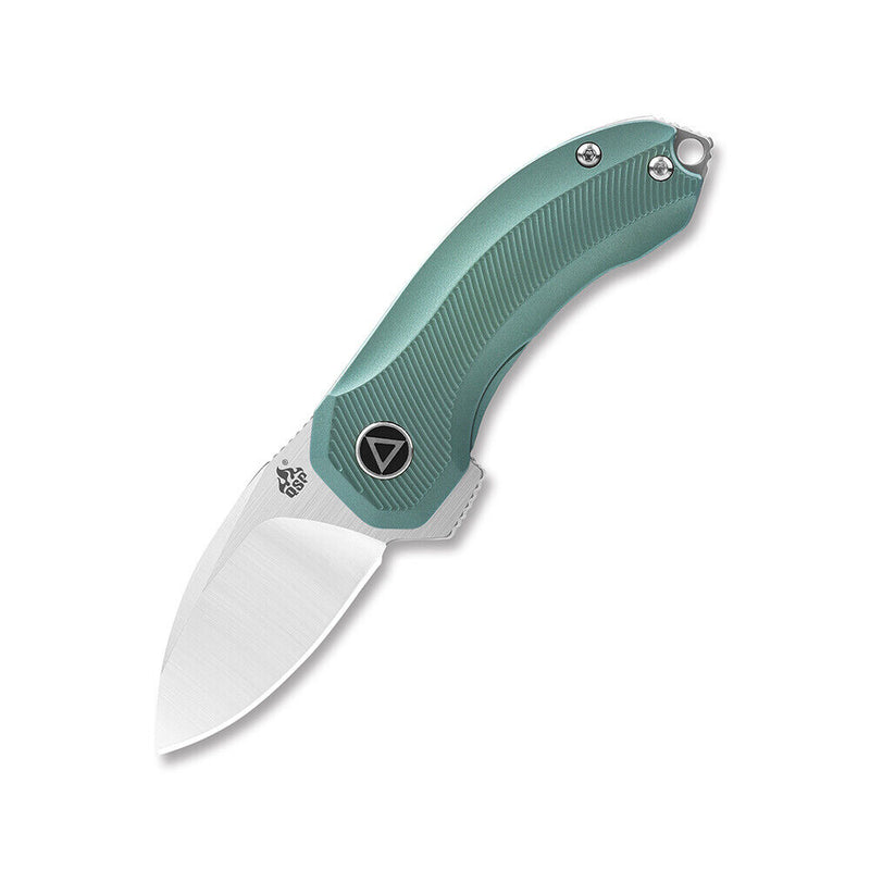 QSP Knife Hamster Folding Knife 2" CPM S35VN Steel Blade Green Titanium Handle 138C -QSP Knife - Survivor Hand Precision Knives & Outdoor Gear Store