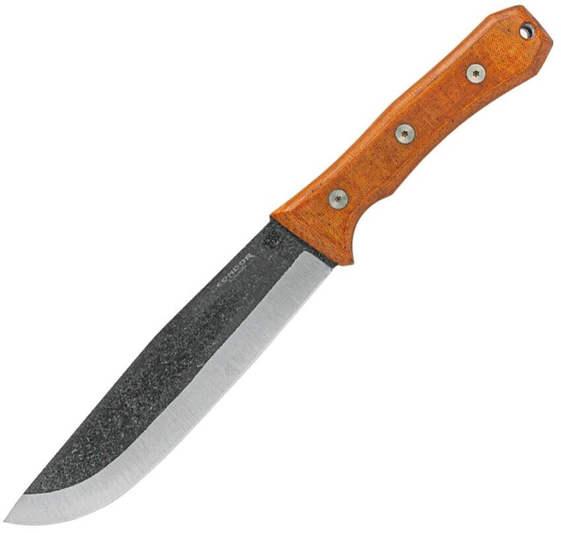 Condor Mountain Camp Fixed Knife 7" 1095HC Steel Full Blade Micarta Handle TK28357HC -Condor - Survivor Hand Precision Knives & Outdoor Gear Store