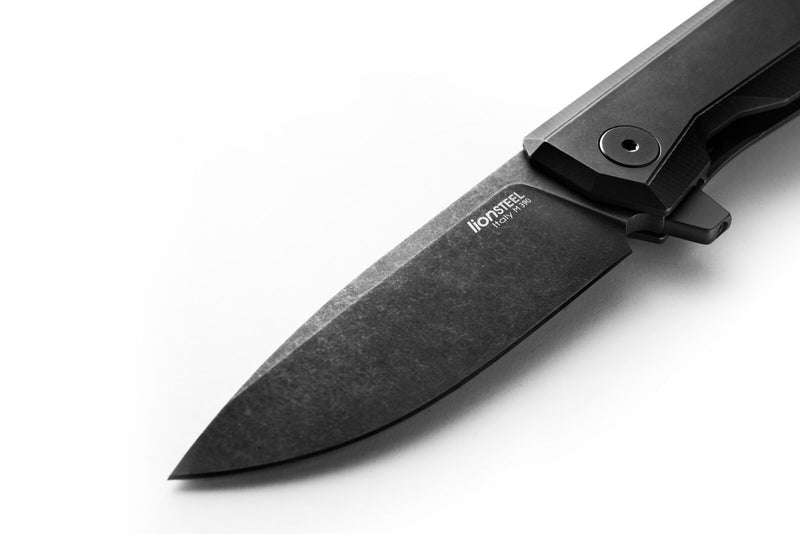 LionSTEEL Myto Framelock Folding Knife 3.25" M390 Steel Blade Titanium Handle TMT01BBW -LionSTEEL - Survivor Hand Precision Knives & Outdoor Gear Store