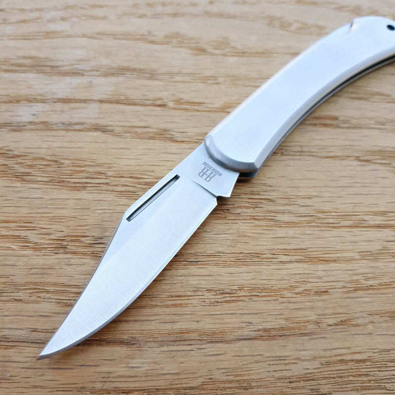 Rough Ryder Lockback Folding Knife 2.63" 440 Steel Blade Brushed Stainless Handle R998 -Rough Ryder - Survivor Hand Precision Knives & Outdoor Gear Store