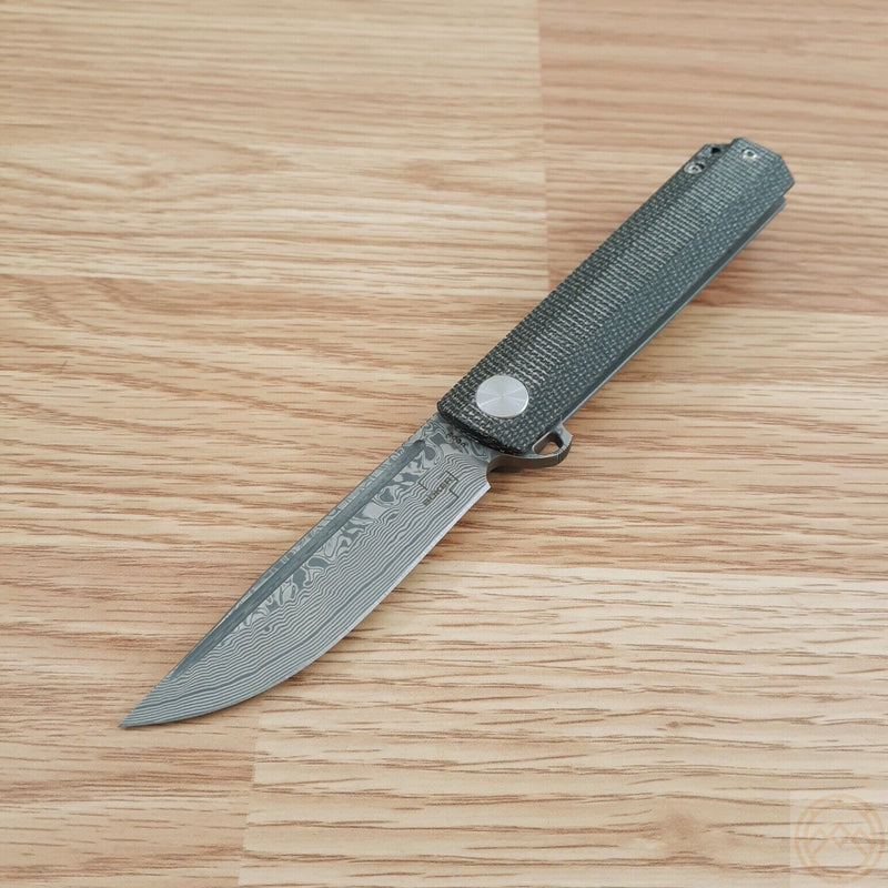 Boker Plus Cataclyst Framelock Folding Knife 3" Damascus Steel Blade Micarta/Titanium Handle P01BO478DAM -Boker Plus - Survivor Hand Precision Knives & Outdoor Gear Store