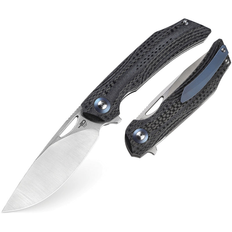 Bestech Knives Falko Liner Folding Knife 3.75" 154CM Steel Blade Carbon Fiber/G10 Handle KL01A -Bestech Knives - Survivor Hand Precision Knives & Outdoor Gear Store