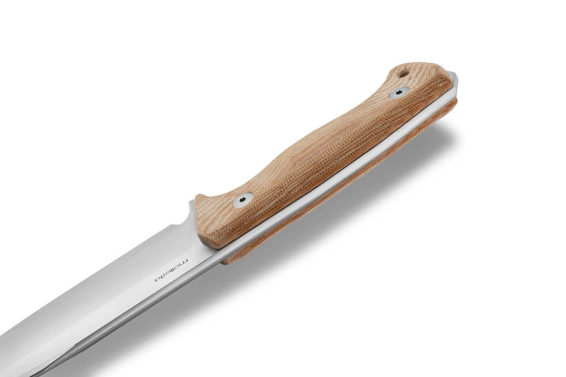 LionSTEEL T6 Fixed Knife Bohler K490 Steel Blade Natural Canvas Micarta Handle T6CVN -LionSTEEL - Survivor Hand Precision Knives & Outdoor Gear Store