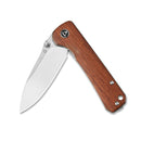 QSP Knife Hawk Folding Knife 3.25" Sandvik 14C28N Steel Blade Mkuruti Wood Handle 131O1 -QSP Knife - Survivor Hand Precision Knives & Outdoor Gear Store
