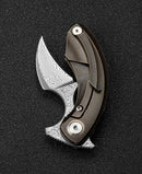 Bestech Knives Strelit Folding Knife 2.13" Damascus Steel Blade Titanium Handle KT2103J -Bestech Knives - Survivor Hand Precision Knives & Outdoor Gear Store