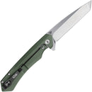 Case XX Kinzua Framelock Folding Knife 3.40" CPM-S35VN Steel Blade OD Green Aluminum Handle 64671 -Case Cutlery - Survivor Hand Precision Knives & Outdoor Gear Store