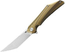 Bestech Knives Kamoza Folding Knife 3.63" Bohler M390 Steel Blade Gold Titanium Handle KT1911C -Bestech Knives - Survivor Hand Precision Knives & Outdoor Gear Store