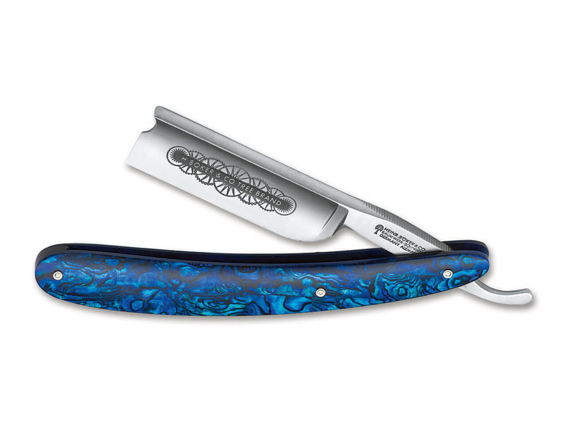 Boker Razor Folding Knife 3" Stainless Steel Blade Blue Paua Shell Handle 140557 -Boker - Survivor Hand Precision Knives & Outdoor Gear Store