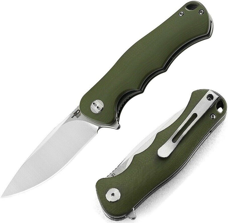 Bestech Knives Bobcat Folding Knife 3.25" D2 Tool Steel Blade Green G10 Handle KG22B1 -Bestech Knives - Survivor Hand Precision Knives & Outdoor Gear Store