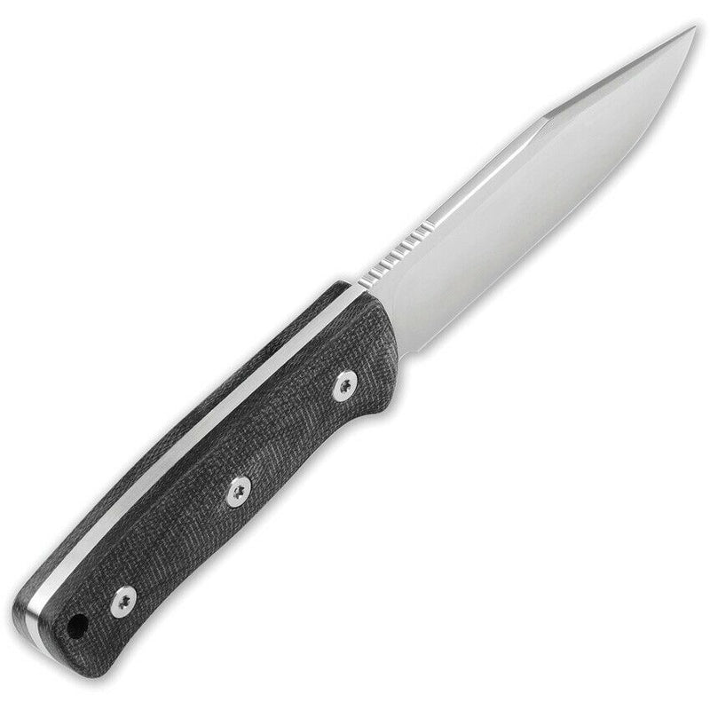 QSP Knife Bison Fixed Knife 4.5" D2 Tool Steel Clip Point Blade Black Linen Micarta Handle 134A -QSP Knife - Survivor Hand Precision Knives & Outdoor Gear Store