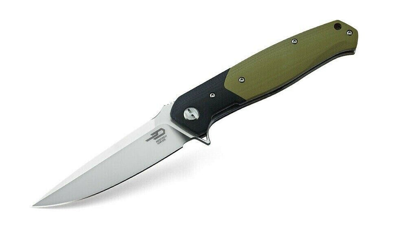 Bestech Swordfish Liner Folding Knife 4" D2 Tool Steel Blade Black/Green G10 Handle G03B -Bestech Knives - Survivor Hand Precision Knives & Outdoor Gear Store