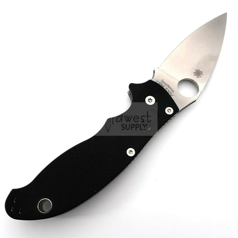 Spyderco Manix 2 Ball Bearing Lock Folding Knife 3.38" CPM S30V Steel Blade Black G10 Handle 101GP2 -Spyderco - Survivor Hand Precision Knives & Outdoor Gear Store