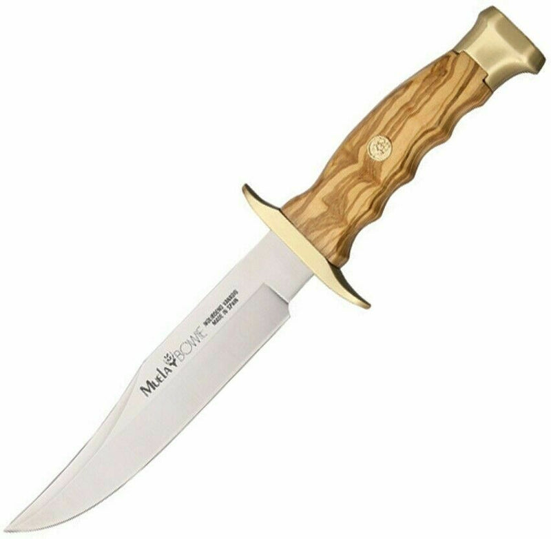 Muela Fixed Knife 6.125" Stainless Steel Bowie Blade Olive Wood Handle 90862 -Muela - Survivor Hand Precision Knives & Outdoor Gear Store