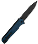 QSP Knife Mamba Linerlock Folding Knife 3.5" D2 Tool Steel Blade Blue Micarta Handle 111H2 -QSP Knife - Survivor Hand Precision Knives & Outdoor Gear Store