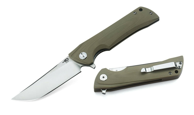 Bestech Knives Paladin Folding Knife 3.75" D2 Tool Steel Blade Beige G10 Handle G13B1 -Bestech Knives - Survivor Hand Precision Knives & Outdoor Gear Store