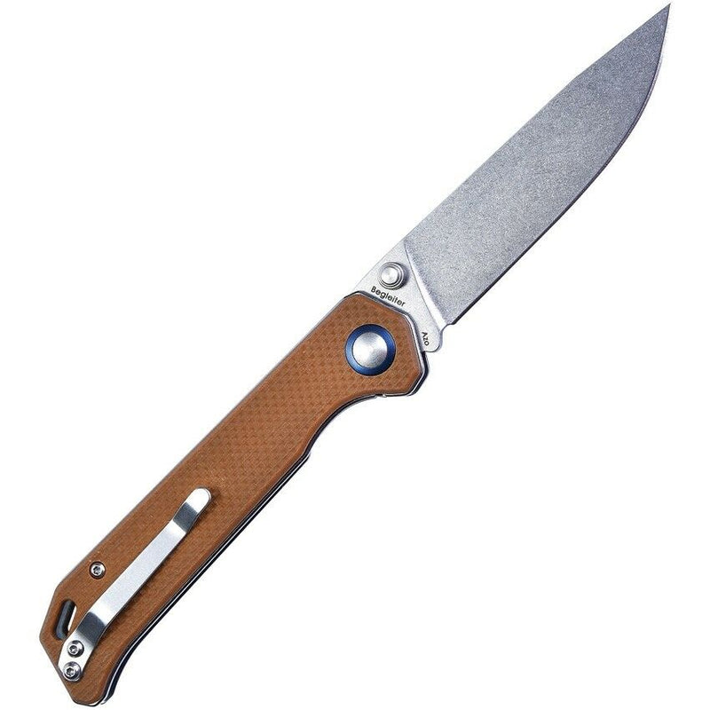 Kizer Cutlery Begleiter Vanguard Folding Knife 3.63" VG-10 Steel Blade Tan G10 Handle KIV4458A4 -Kizer Cutlery - Survivor Hand Precision Knives & Outdoor Gear Store