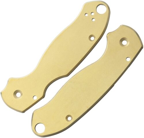 Flytanium Scales Antique Stonewash Finish Brass Construction Made To Fit Spyderco Para3 572 -Flytanium - Survivor Hand Precision Knives & Outdoor Gear Store