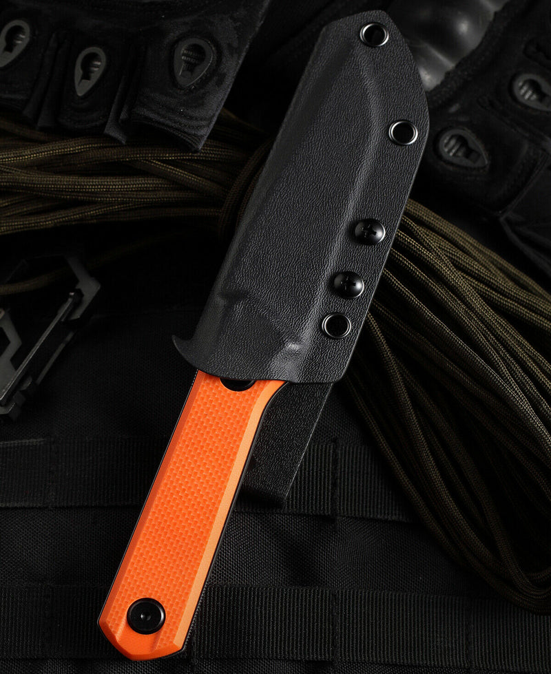 Bestech Knives Hedro Fixed Knife 3.75" D2 Tool Steel Blade Orange G10 Handle F02C -Bestech Knives - Survivor Hand Precision Knives & Outdoor Gear Store