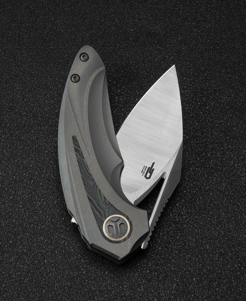 Bestech Knives Nuke Frame Folding Knife 2.63" M390 Steel Blade Titanium/G10 Handle T2107C -Bestech Knives - Survivor Hand Precision Knives & Outdoor Gear Store