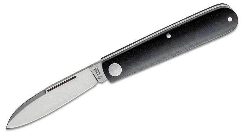 Boker Prime Barlow Folding Knife 2.75" Bohler N690 Steel Blade Black Burlap Micarta Handle 116942 -Boker - Survivor Hand Precision Knives & Outdoor Gear Store