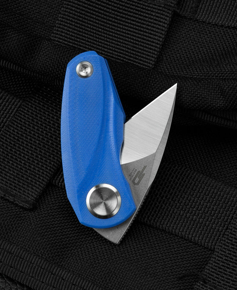 Bestech Knives Tulip Folding Knife 1.5" 14C28N Steel Blade Blue G10 Handle KG38D -Bestech Knives - Survivor Hand Precision Knives & Outdoor Gear Store