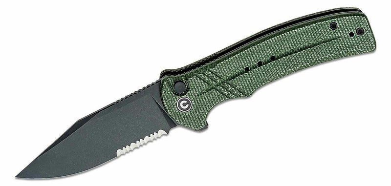 Civivi Cogent Folding Knife 3.5" 14C28N Sandvik Steel Blade Green Micarta Handle C20038E4 -Civivi - Survivor Hand Precision Knives & Outdoor Gear Store