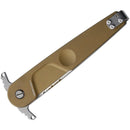 Extrema Ratio BD2 Folding Knife 3.75" N690 Steel Blade Desert Tan Aluminum Handle 0229DW -Extrema Ratio - Survivor Hand Precision Knives & Outdoor Gear Store