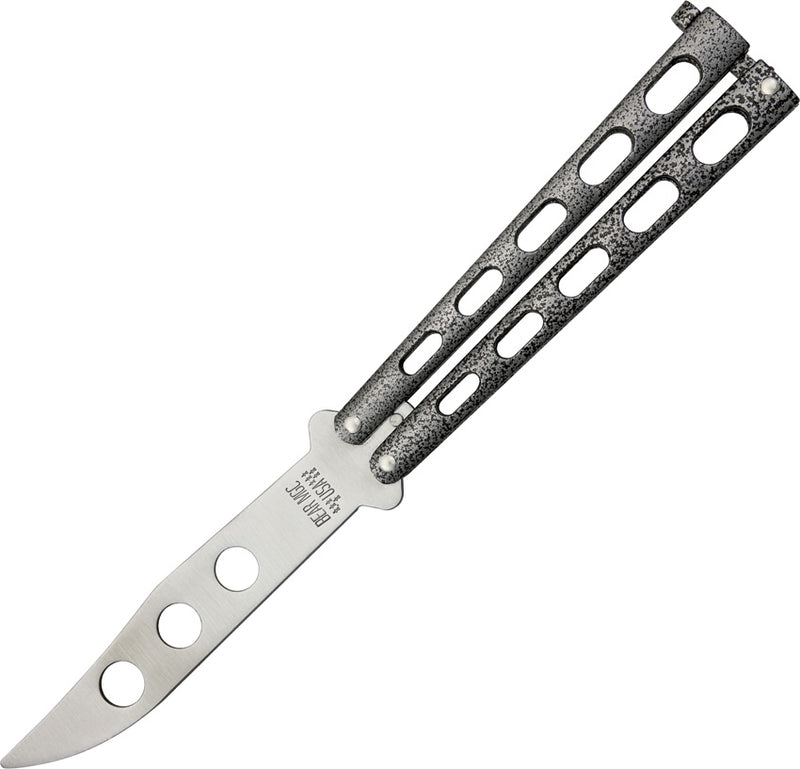 Bear & Son Butterfly Folding Knife 4.125" UNSHARPENED Stainless Steel Blade Silver Vein Die Cast Metal Handle 114TR -Bear & Son - Survivor Hand Precision Knives & Outdoor Gear Store