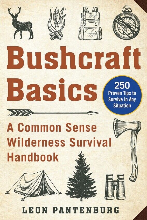 Bushcraft Basics Book Survival Any Situation Mindset Shelters Clothing Make Fire 412 -Books - Survivor Hand Precision Knives & Outdoor Gear Store