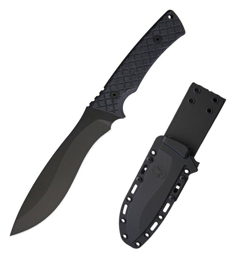 Spartan Blades Fixed Knife 6.63" Black 1095 Cro-Van Steel Blade Canvas Micarta Handle SL002BKBK -Spartan Blades - Survivor Hand Precision Knives & Outdoor Gear Store