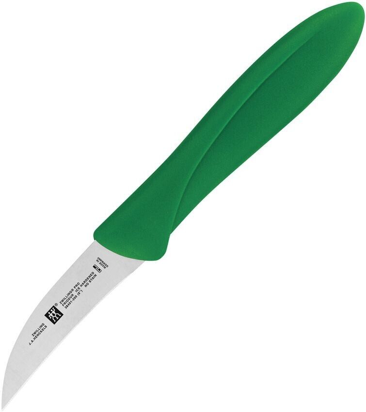 Henckels Zwilling Twin Master Kitchen Bird's Beak Peeler Knife 2.52" Stainless Steel Blade Green Plastic Handle 32100062L -Henckels Zwilling - Survivor Hand Precision Knives & Outdoor Gear Store