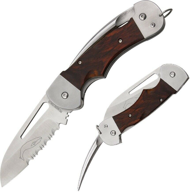 Myerchin Generation 2 Folding Knife 2.5" Stainless Steel Blade Hardwood Handle BW300P -Myerchin - Survivor Hand Precision Knives & Outdoor Gear Store