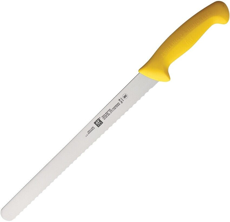 Henckels Zwilling Kitchen Twin Master Slicer Knife 12" Serrated Stainless Steel Blade Yellow Plastic Handle 32102300 -Henckels Zwilling - Survivor Hand Precision Knives & Outdoor Gear Store