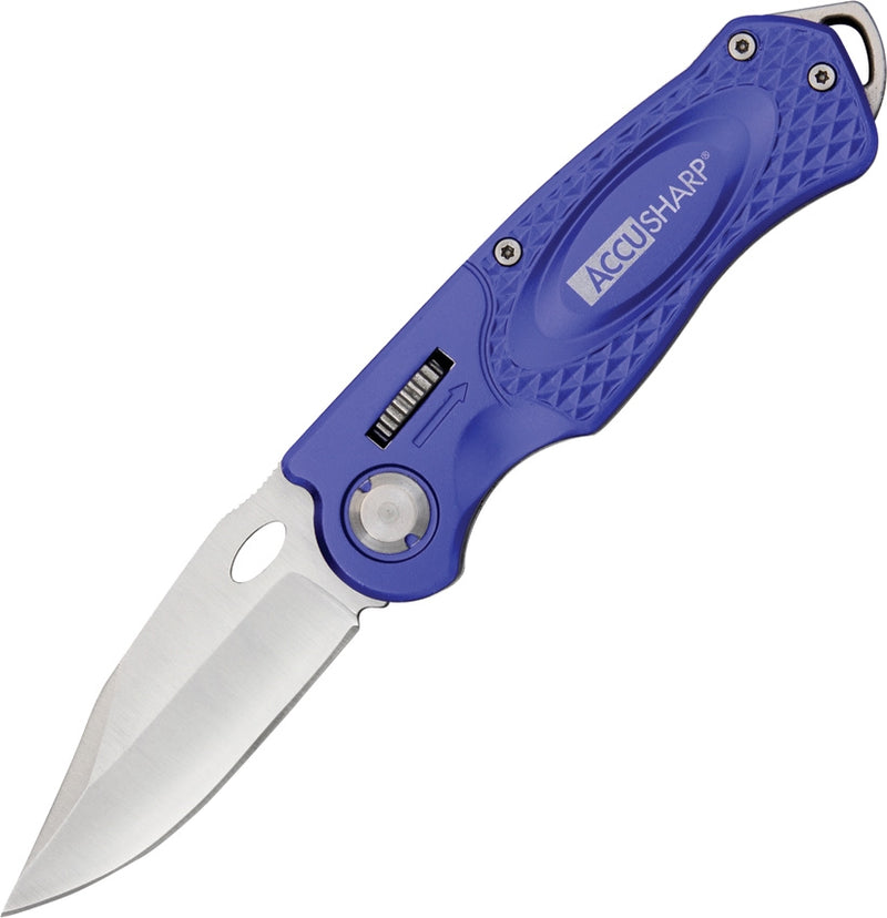 AccuSharp Wheel Lock Folding Knife 2.5" Stainless Steel Blade Aluminum Handle A701C -AccuSharp - Survivor Hand Precision Knives & Outdoor Gear Store