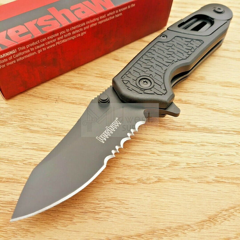 Kershaw Funxion EMT Folding Knife 3" 8Cr13MoV Steel Blade Black Nylon Handle 8100 -Kershaw - Survivor Hand Precision Knives & Outdoor Gear Store