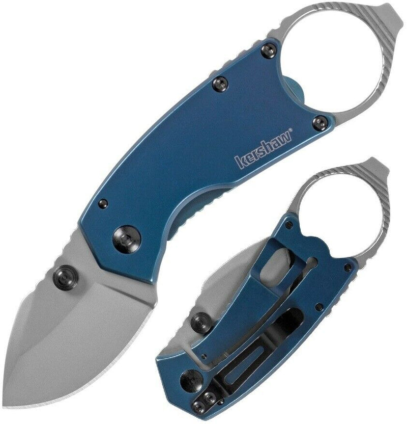 Kershaw Antic Folding Knife 1.75" 8Cr13MoV Steel Blade Blue PVD Stainless Handle 8710 -Kershaw - Survivor Hand Precision Knives & Outdoor Gear Store