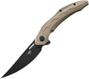 Bestech Knives Marukka Folding Knife 3.63" Bohler M390 Steel Blade Bronze Titanium Handle KT2002C -Bestech Knives - Survivor Hand Precision Knives & Outdoor Gear Store