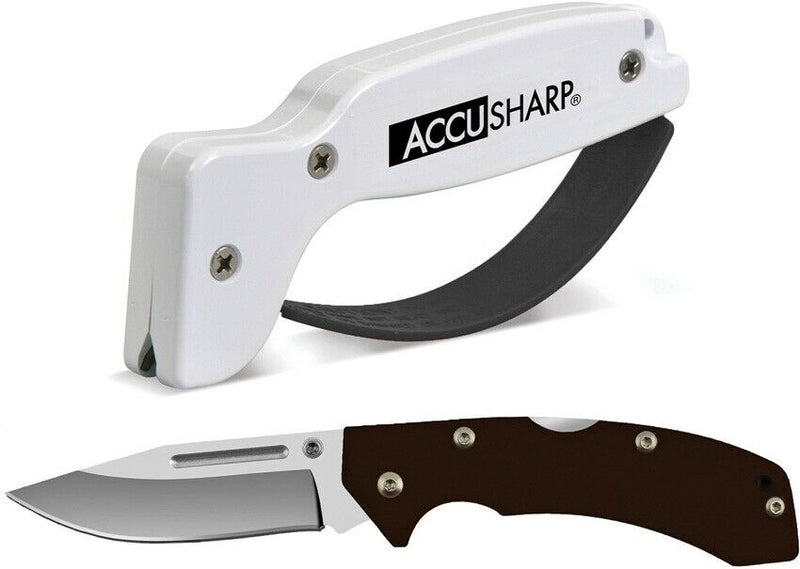 AccuSharp Lockback/Sharpener Combo Folding Knife 3.25" Stainless Steel Blade G10 717C -AccuSharp - Survivor Hand Precision Knives & Outdoor Gear Store